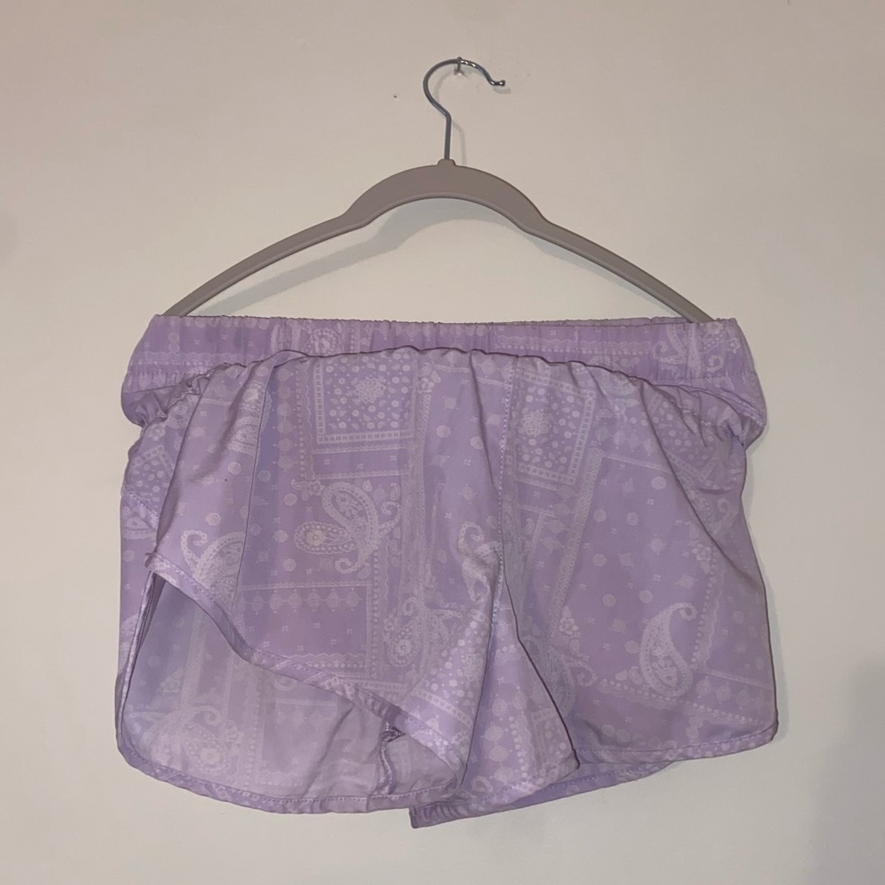Vanilla Star Size XS Purple Shorts with White Pattern